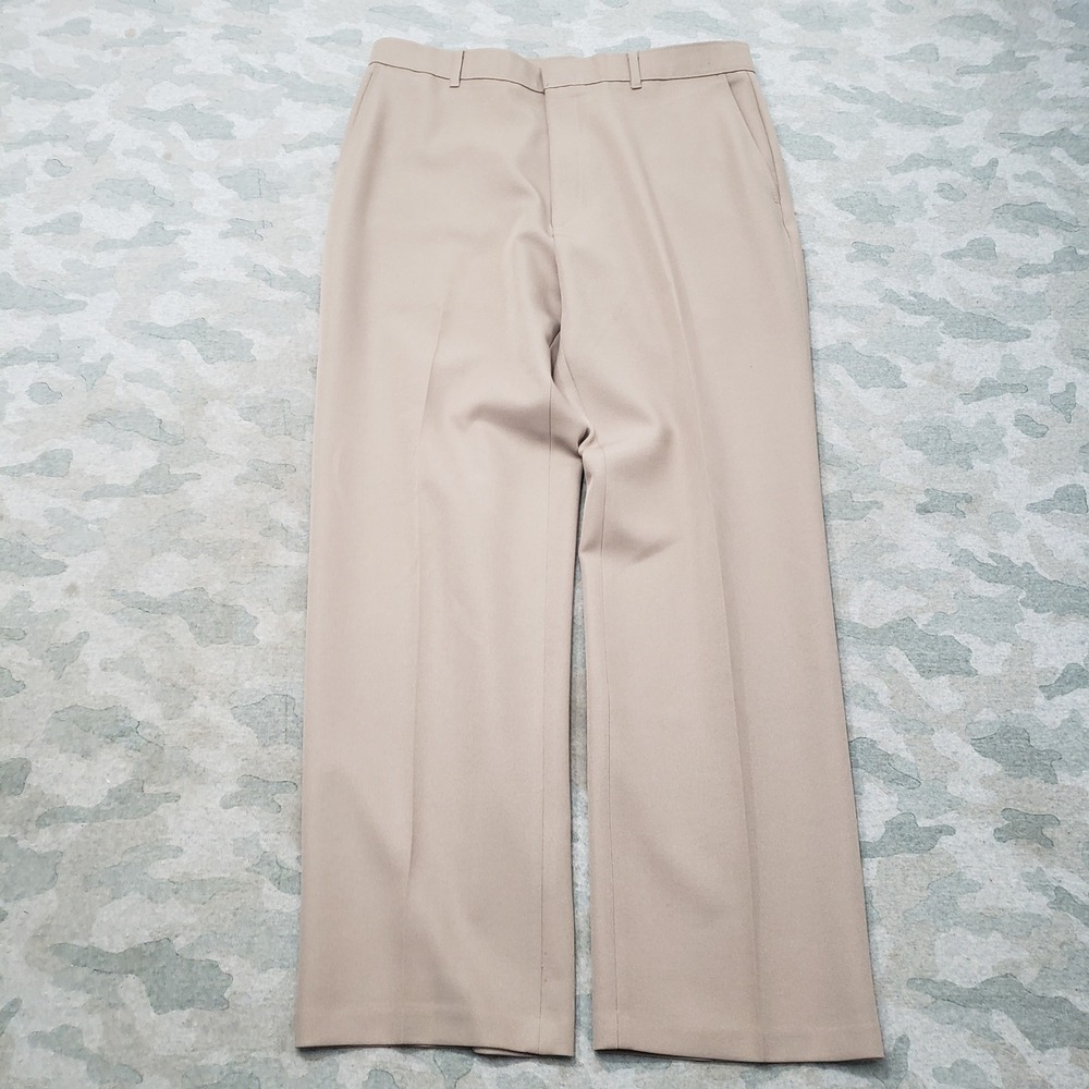 Vintage Levis Action Pants Mens 36x31 Tan Straight Leg Flat Front Pockets